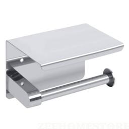 SPETLEK Bathroom Toilet Paper Roll Holder Wall-Mounted in Silver - thumbnail 3
