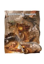 Hasbro Dungeons & Dragons Tiamat Art Blanket 152 x 127 cm in White - thumbnail 2