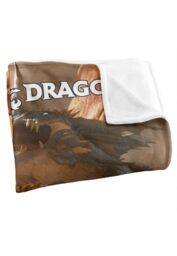 Hasbro Dungeons & Dragons Tiamat Art Blanket 152 x 127 cm in White - thumbnail 3
