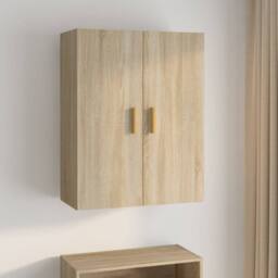Berkfield Home Hanging Wall Cabinet Sonoma Oak 69.5x34x90 cm in Brown - thumbnail 2