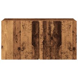 Berkfield Home TV Cabinet Wall-mounted Old Wood 80x30x41 cm in Brown - Size: 80 x 30 x 41 cm - thumbnail 5
