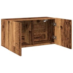 Berkfield Home TV Cabinet Wall-mounted Old Wood 80x30x41 cm in Brown - Size: 80 x 30 x 41 cm - thumbnail 6