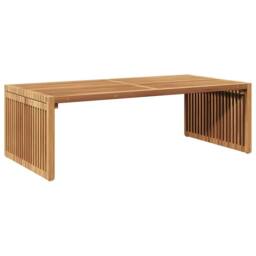 Berkfield Home Garden Side Table 110x55x35.5 cm Solid Wood Teak in Brown