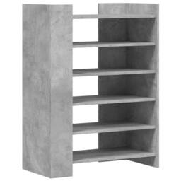 Berkfield Home Shoe Cabinet Concrete Grey 74.5x37.5x100 cm Engineered Wood - thumbnail 3