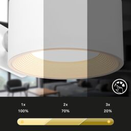 BRILONER 2 X Led Wall Light Rechargeable Reading Lamp Magnet Adjustable White Spotlight - thumbnail 6