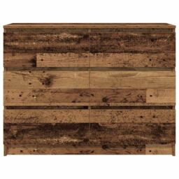 Berkfield Home Sideboard Old Wood 100x35x76 cm Engineered Wood in Brown - Size: 100 x 35 x 76 cm - thumbnail 6