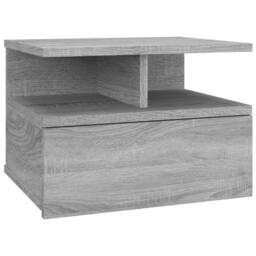 Berkfield Home Decorative Floating Nightstand Grey Sonoma 40x31x27 cm Engineered Wood - Size: 40 x 31 x 27 cm - thumbnail 3