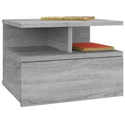 Berkfield Home Decorative Floating Nightstand Grey Sonoma 40x31x27 cm Engineered Wood - Size: 40 x 31 x 27 cm - thumbnail 1