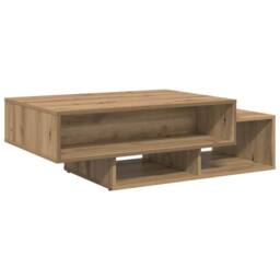 Berkfield Home Coffee Table Artisan Oak 105x55x32 cm Engineered Wood in Brown - Size: 105 x 55 x 32 cm - thumbnail 6