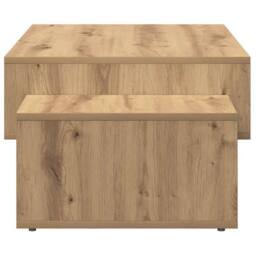 Berkfield Home Coffee Table Artisan Oak 105x55x32 cm Engineered Wood in Brown - Size: 105 x 55 x 32 cm - thumbnail 5