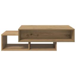 Berkfield Home Coffee Table Artisan Oak 105x55x32 cm Engineered Wood in Brown - Size: 105 x 55 x 32 cm - thumbnail 4