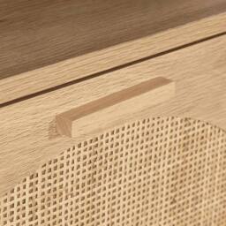 Home Source 2 Door Shoe Storage Cabinet Rattan Door Fronts Cabinet Furniture in Natural - thumbnail 8