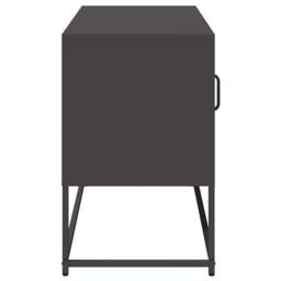 Berkfield Home TV Cabinet Black 100.5x39x60.5 cm Steel - thumbnail 7