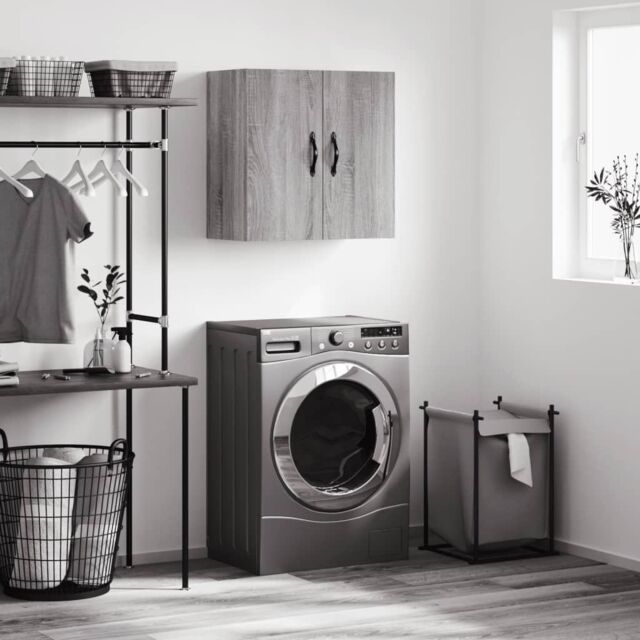 Berkfield Home Wall Cabinet Grey Sonoma 60x31x60 cm Engineered Wood - Size: 60 x 31 x 60 cm - image 1