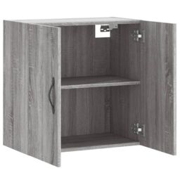 Berkfield Home Wall Cabinet Grey Sonoma 60x31x60 cm Engineered Wood - Size: 60 x 31 x 60 cm - thumbnail 6