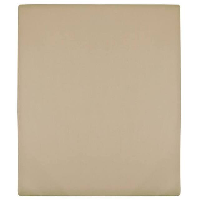 Berkfield Home Jersey Fitted Sheets 2 pcs Taupe 160x200 cm Cotton - image 1