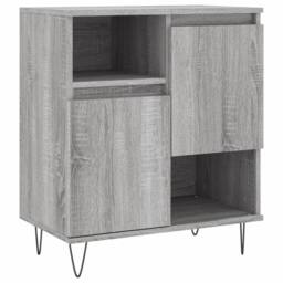 Berkfield Home Sideboard Grey Sonoma 60x35x70 cm Engineered Wood - Size: 60 x 35 x 70 cm - thumbnail 1