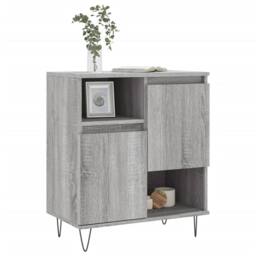 Berkfield Home Sideboard Grey Sonoma 60x35x70 cm Engineered Wood - Size: 60 x 35 x 70 cm - thumbnail 3