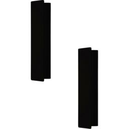 Loops 2 PACK Wall Light Colour Black Aluminium Steel Enclosure Bulb LED 12W Included