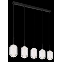 Netlighting Kurius Bar Pendant Ceiling Light Matt Black 5x LED 30004500K - thumbnail 5