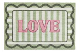 My Mat Nylon Indoor Pattern My Love in Green - Size: 50 cm x 75 cm - thumbnail 2
