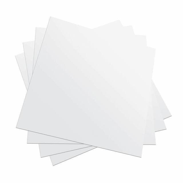 Kelvenix 4Pcs 30X30cm Square Self Adhesive Stick Mirror Home Decor New in Silver - Size: 30X30 cm - image 1