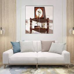 Kelvenix 4Pcs 30X30cm Square Self Adhesive Stick Mirror Home Decor New in Silver - Size: 30X30 cm - thumbnail 5