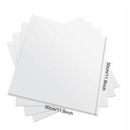Kelvenix 4Pcs 30X30cm Square Self Adhesive Stick Mirror Home Decor New in Silver - Size: 30X30 cm - thumbnail 2
