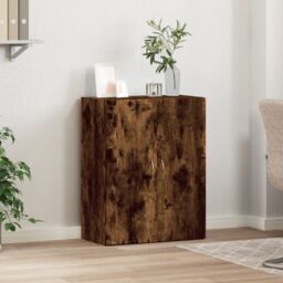 Berkfield Home File Cabinet Smoked Oak 60x32x77.5 cm Engineered Wood in Brown - thumbnail 3