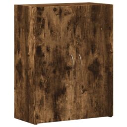 Berkfield Home File Cabinet Smoked Oak 60x32x77.5 cm Engineered Wood in Brown - thumbnail 2