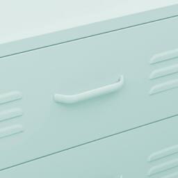 Berkfield Home Durable Chest of Drawers Mint 80x35x101.5 cm Steel - thumbnail 7
