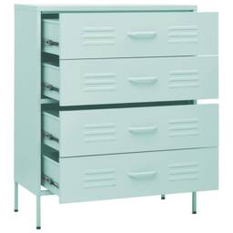 Berkfield Home Durable Chest of Drawers Mint 80x35x101.5 cm Steel - thumbnail 6