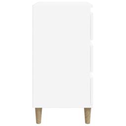 Berkfield Home Bedside Cabinet White 40x35x70 cm Engineered Wood - Size: 40 x 35 x 70 cm - thumbnail 8