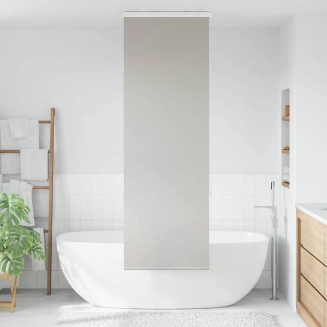 Berkfield Home Shower Roller Blind with Cassette 70x240 cm Fabric Width 66 cm in Grey - image 1