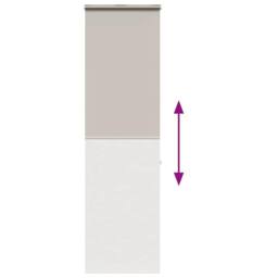 Berkfield Home Shower Roller Blind with Cassette 70x240 cm Fabric Width 66 cm in Grey - thumbnail 5