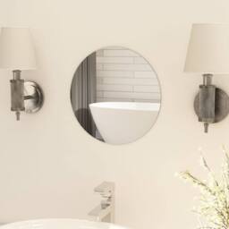 Berkfield Home Frameless Mirror Round 30 cm Glass in Silver - thumbnail 1