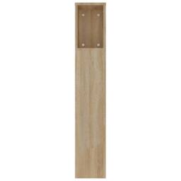 Berkfield Home Headboard Cabinet Sonoma Oak 220x18.5x104.5 cm in Tan - thumbnail 5