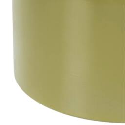 Wyld and Coco Olive Iron Drum Side Table - Olive Green Painted Finish - thumbnail 5