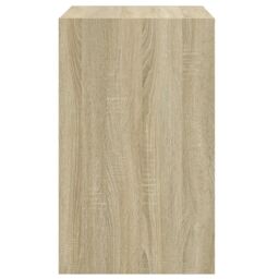 Berkfield Home Shoe Cabinet Sonoma Oak 60x42x69 cm Engineered Wood in Brown - Size: 60 x 42 x 69 cm - thumbnail 6
