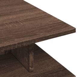 Berkfield Home Modern Coffee Table Brown Oak 102x55x35 cm Engineered Wood - Size: 102 x 55 x 35 cm - thumbnail 7