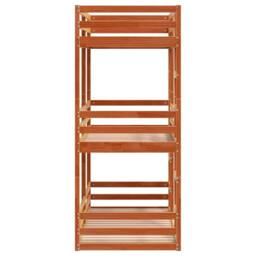 Berkfield Home Triple Bunk Bed without Mattress Wax Brown 90x200 cm Solid Wood Pine - thumbnail 6