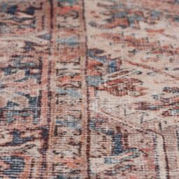 Kukoon Warm Terracotta Traditional Medallion Non Slip Washable Low Pile Rug - Size: 200 cm x 290 cm - thumbnail 3