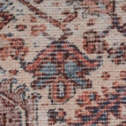 Kukoon Warm Terracotta Traditional Medallion Non Slip Washable Low Pile Rug - Size: 200 cm x 290 cm - thumbnail 4
