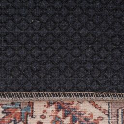 Kukoon Warm Terracotta Traditional Medallion Non Slip Washable Low Pile Rug - Size: 200 cm x 290 cm - thumbnail 6