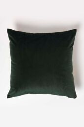 Homescapes Mango Tree Green Filled Velvet Cushion 46 x 46 cm - thumbnail 3