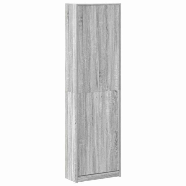 Berkfield Home Wardrobe Grey Sonoma 55x25x189 cm Engineered Wood - Size: 55 x 25 x 189 cm - image 1