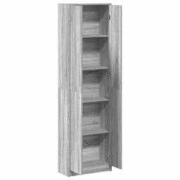 Berkfield Home Wardrobe Grey Sonoma 55x25x189 cm Engineered Wood - Size: 55 x 25 x 189 cm - thumbnail 5