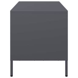 Berkfield Home TV Cabinet Anthracite 101.5x39x43.5 cm Cold-rolled Steel in Dark Grey - thumbnail 6