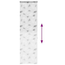 Berkfield Home Shower Roller Blind with Cassette 80x240 cm Fabric Width 76 cm in Grey - thumbnail 5