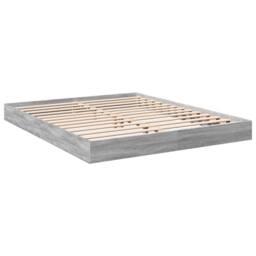 Berkfield Home Bed Frame without Mattress Grey Sonoma 160x200 cm Engineered Wood - thumbnail 6